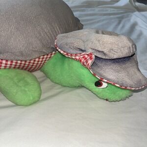 Knickerbocker Animals Of Distinction Turtle Blue Hat Shell Stuffed Plush Vintage
